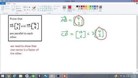proving that two vectors are parallel in the  xy plane