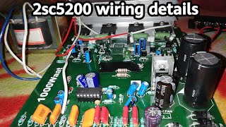 2sc5200 power amp wiring details | 2sc5200, 2sa1943 Transistor board, Mosfer Amplifier Board