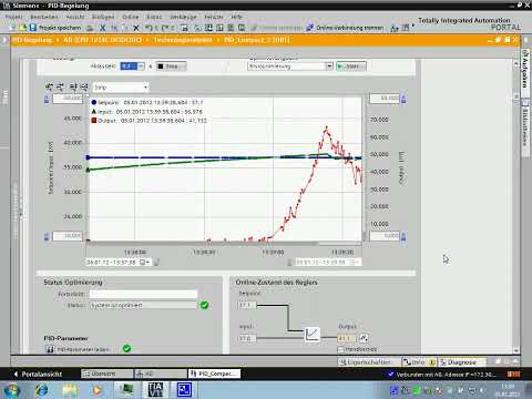 PID-Regelung der Temperatur im TIA-Portal über eine SPS