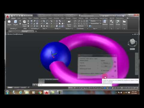 3D Modeling 02-16   Creating New Solids Using the Interfere Command