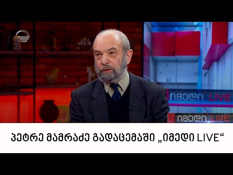 „მართვის სტრატეგიული ინსტიტუტის“ ხელმძღვანელი პეტრე მამრაძე გადაცემაში „იმედი LIVE“