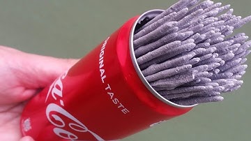 Experiment Sparklers vs Coca Cola Can