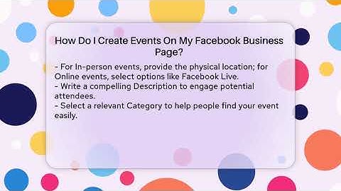 How Do I Create Events On My Facebook Business Page? - Everyday-Networking