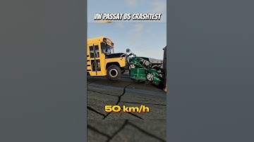 VOLKSWAGEN VS SCHOOL BUS crashtest #beamngdrive #beamng #beamngcrashes