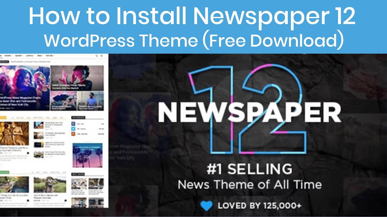 How to install Newspaper 12 WordPress theme (Free Download ) - YouTube