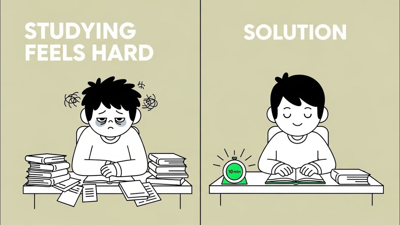 Why Studying Feels So Hard (And the 10-Minute Fix No One Uses)