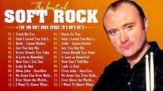 Phil Collins, Michael Bolton, Lionel Richie, Rod Stewart, Bee Gees📀Soft Rock Ballads 70s 80 90s