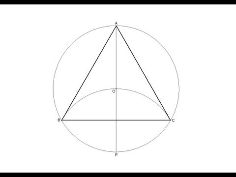 Video: Cómo Construir Un Triángulo Inscrito