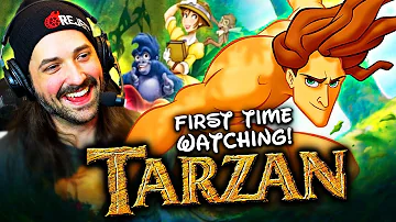 TARZAN (1999) MOVIE REACTION! FIRST TIME WATCHING! Disney Animation Classic | You'll Be in My Heart