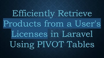 Efficiently Retrieve Products from a User