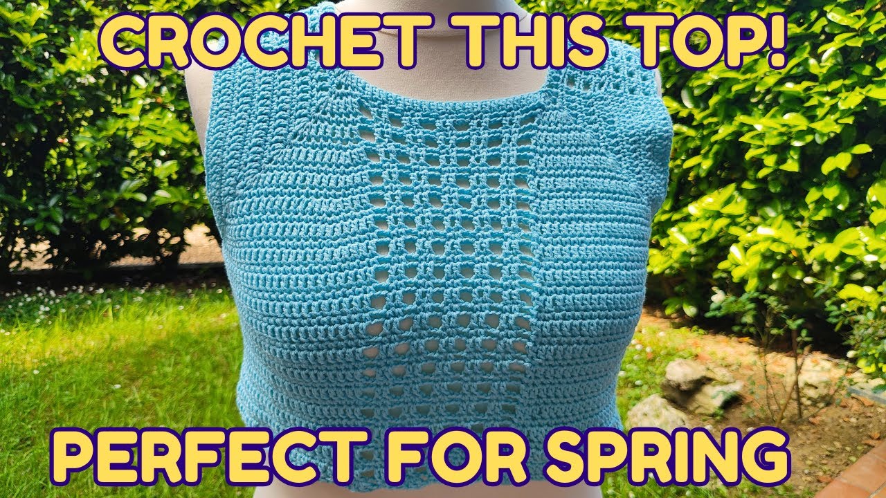 CANOTTA CROCHET PRIMAVERILE : Facile, Fresca e Bellissima!