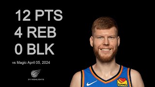 Davis Bertans vs Magic 12 pts 4 reb 0 blk | April 05, 2024 |