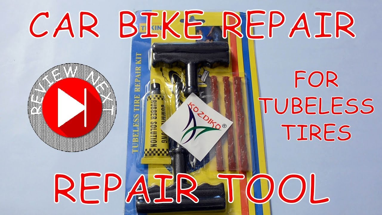 Best Puncture Repair Tool Kit Car Bike Tubeless Tire Amazon