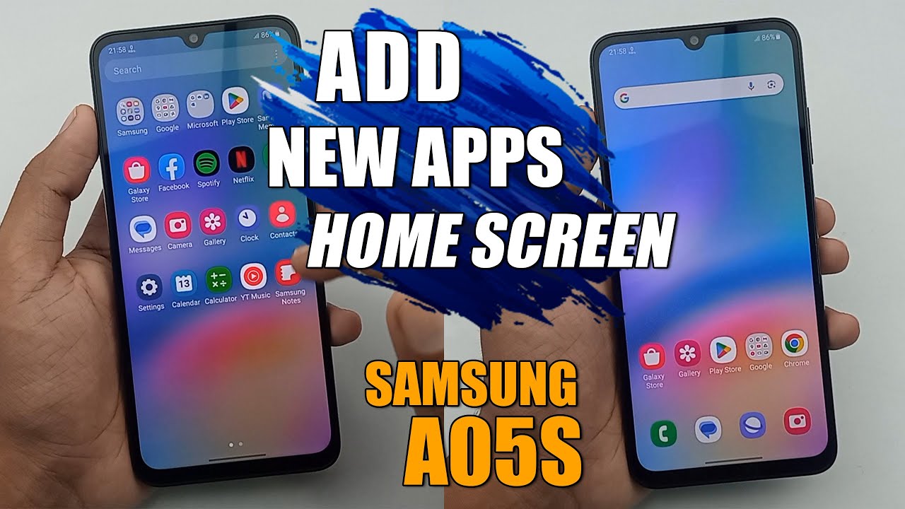 How To Enable Add New Apps To Home Screen Samsung Galaxy A05s YouTube how-to-customize-samsung-galaxy-s23-ultra-home-screen-lock-screen