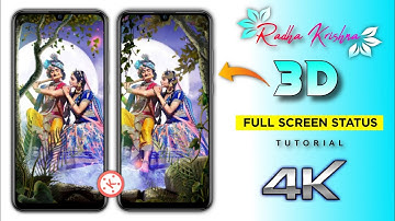 Radha Krishna 3D Fullscreen Status Video Editing | Kinemaster 3D Status Editing Tutorial