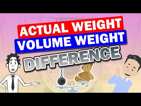 What is the difference between "Volume Weight" and "Actual Weight" in Logistics?