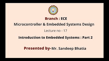 Microcontroller & Embedded System Design || AKTU Digital Education