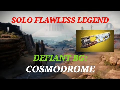 The new meta RUINOUS EFFIGY! Solo flawless legend DEFIANT BATTLEGROUND: COSMODROME - DESTINY2