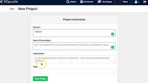 How-To Create EdPuzzle Student Projects