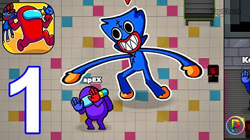 PlayTime.io: All Jumpscare - Gameplay Walkthrough Part 1 Impostor & Monster Role Among Us (Android)