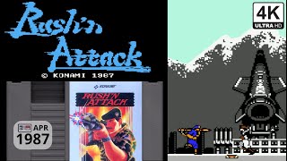 Rush'n Attack (Konami, Apr 1987) - NES Gameplay 4K - Green Beret