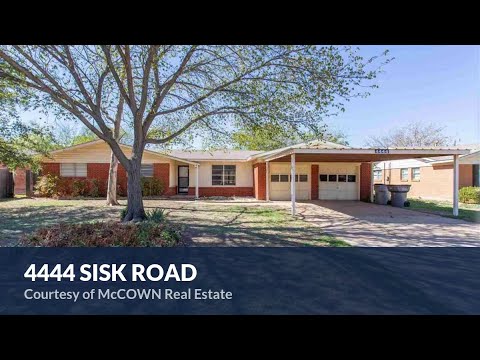 4444 SISK ROAD, Wichita Falls, TX home video tour