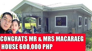 SIMPLE HOUSE CONGRATS MR & MRS MACARAEG BUILDING A HOUSE 600,000 PHP NUEVA ECIJA PHILIPPINES