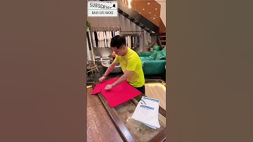 The Art of Folding: Creative Ways to Organize Your Clothes! 33 #clothfolding #foldinghacks #shorts