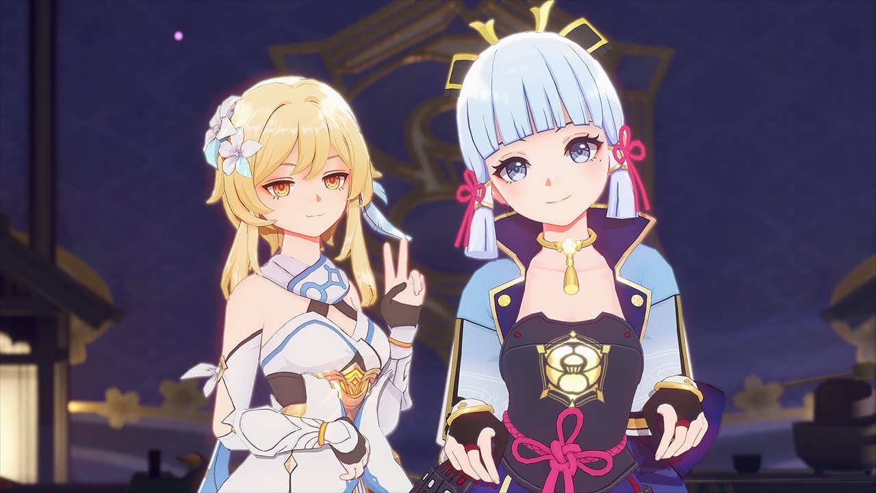 【Genshin Impact MMD / 4K】Lumine&Kamisato Ayaka - Brooklyn Blood Pop