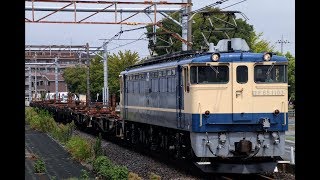 JR東日本 工9774レ EF65-1103[田]+チキ6ｂ 行田駅通過