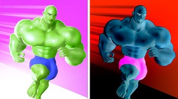 Muscle Rush vs Reverse Speed Run   Walkthrough ,iOS Android Colour Run New Update ( part : 411 )