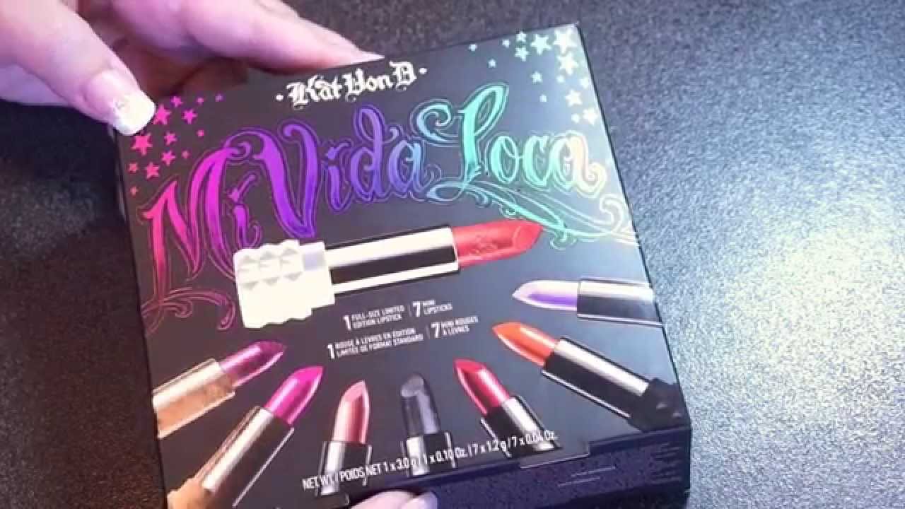 Haul Kat Von D Mi Vida Loca Holiday 2015 Lipstick Set Youtube