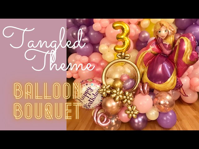 NEW! Tangled Rapunzel Disney Princess 3rd BIRTHDAY PARTY Balloon decorations   