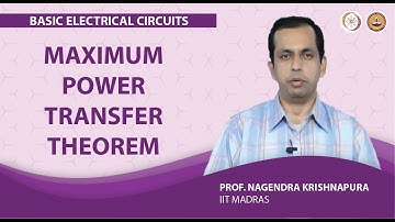 Maximum power transfer theorem