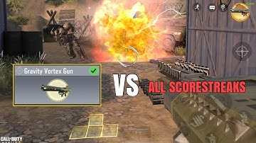 GRAVITY VORTEX GUN VS ALL SCORESTREAKS! New Operator Skill Test - COD Mobile Season 1