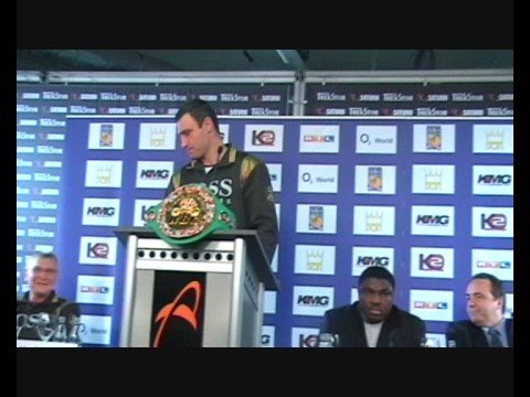 Vitali Klitschko - Samuel Peter Press Conference