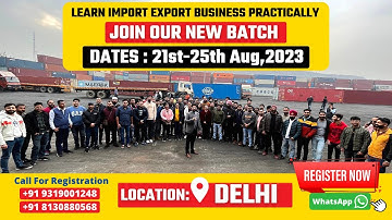IMPORT-EXPORT Practical Training in Delhi: Get the Training You Need to Succeed | By Harsh Dhawan
