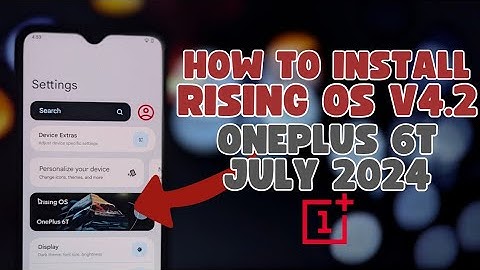 How to Install RisingOS v4.2 Android 14 on OnePlus 6T