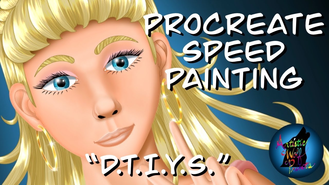 Ella's DTIYS Challenge: Mia Speed Painting | Procreate - YouTube