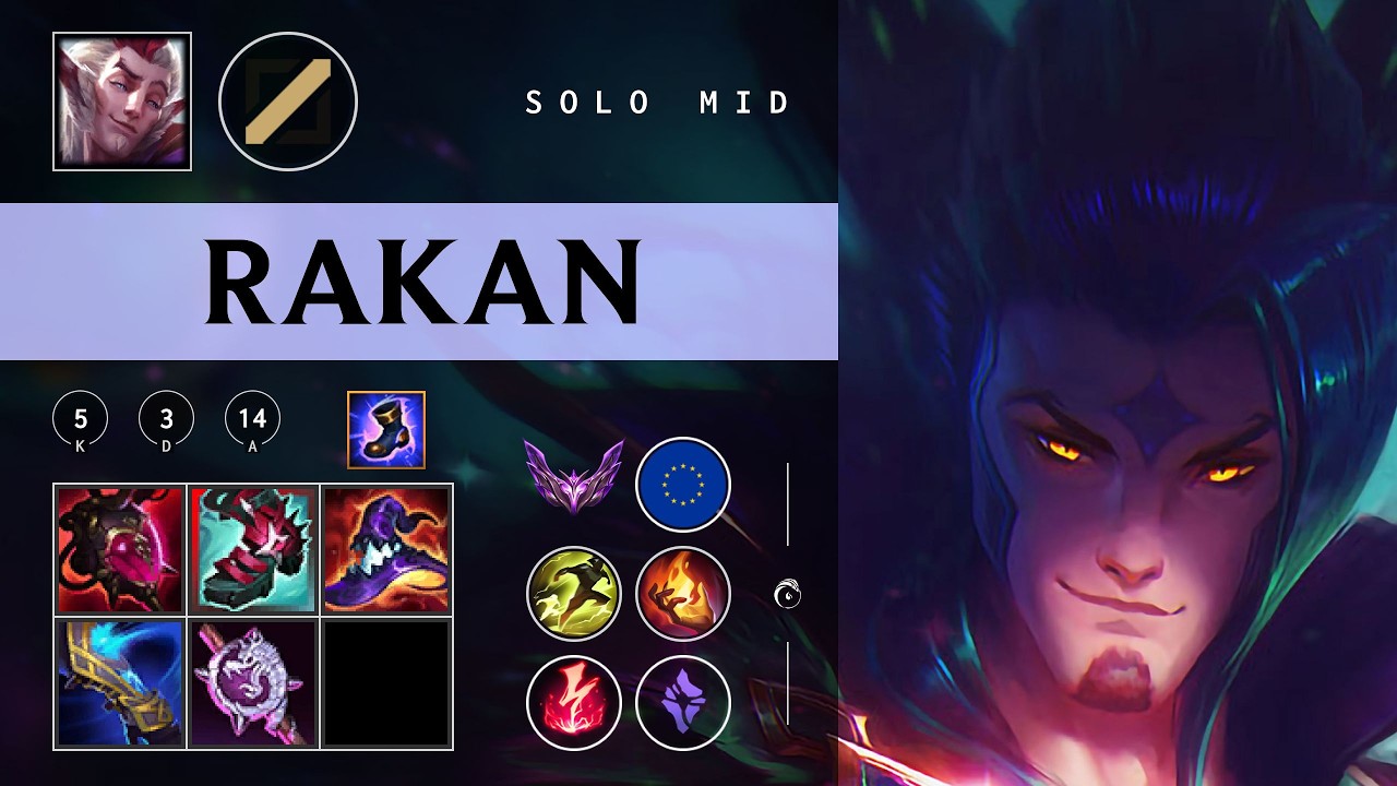 Rakan Mid vs Ryze - EUW Master Patch 26.04