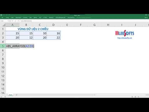 Chuyển đổi vùng dữ liệu 2 chiều thành 1 chiều bằng hàm BS_ARRAY1D