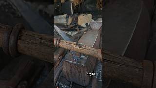 unique process of cutting tip machete long #blacksmith #viral #forgedfromiron #fyp #craft