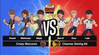 Crazy Raccoon 🆚 Chasmac Gaming EA ЧЕМПИОНАТ ИЮЛЯ ПО BRAWL STARS 2023