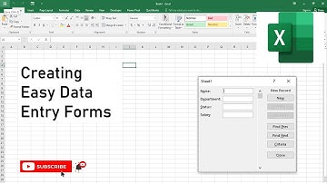 Creating Easy Data Entry Forms in Excel
