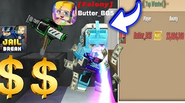 Trying to Kill The Top Felony In Jailbreak!- Blockman GO @KingPlayzBG (Part-25)