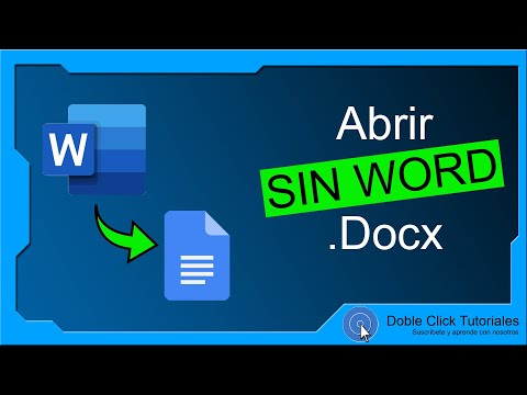 Video: Cómo Abrir Un Documento Docx