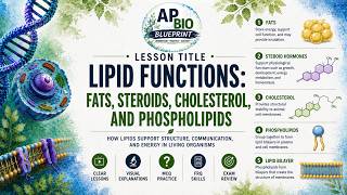 Lipid Functions: Fats, Steroids, Cholesterol, and Phospholipids | AP Biology Unit 1