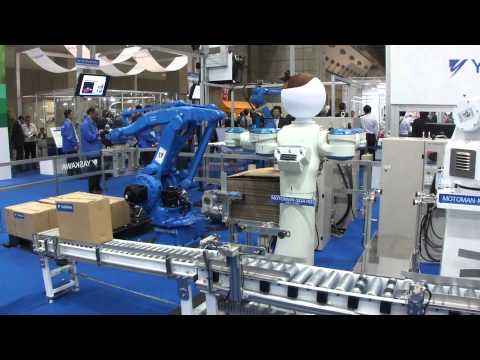 安川電機 双腕ロボットによる段ボール梱包 2011国際ロボット展