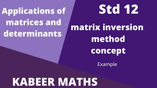 Matrix inversion method (example)