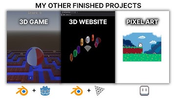 My Other Self-taught Finished (3D GAME, 3D WEB, PIXEL ART) Projects using Godot, Three.js & Aseprite